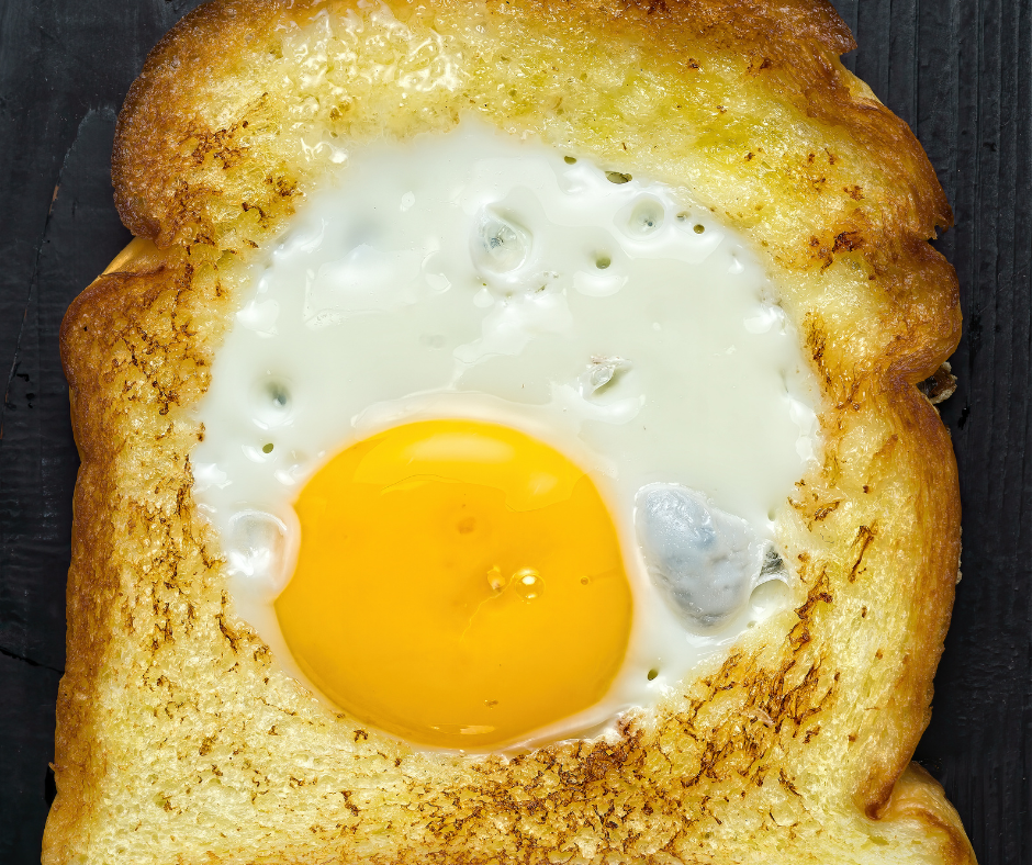 egg, fried egg, how to make a toad in a hole, toad in a hole recipe, toad in a hole
