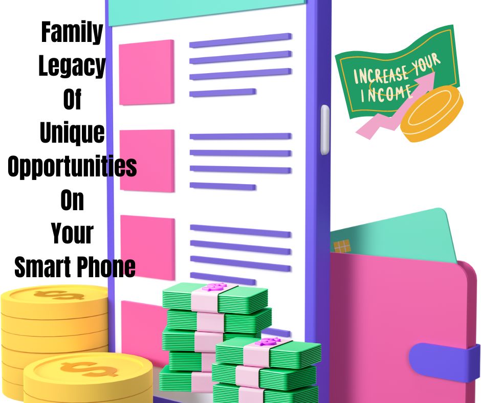 turn your smartphone into a cash creator making a family legacy of unique opportunities. look under mobile apps and services and the free category